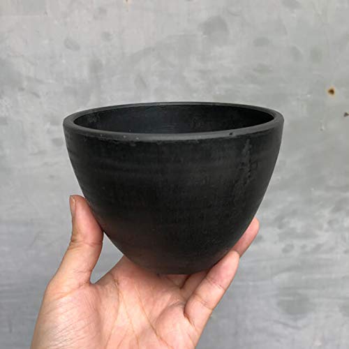 Amazon.co.jp: 【5個セット】BLACK PLASTIC POT【BOWL】ボウルタイプ Amazon.co.jp: 【5個セット】BLACK PLASTIC POT【BOWL】ボウルタイプ
